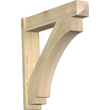Ekena Millwork Imperial Craftsman Rough Sawn Outlooker, Douglas Fir, 8"W x 40"D x 40"H OUT08X40X40IMP04RDF